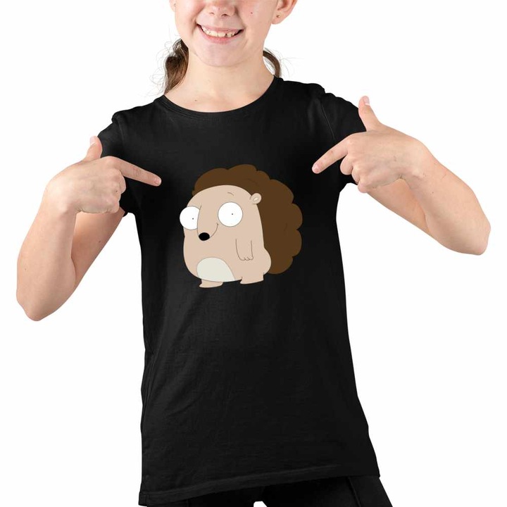 Tricou Copii Fete Trevor Angstrom Kiff Sezon, Fekete