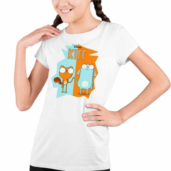 Tricou Copii Fete Kiff Barry Friends Iepuras, Fehér