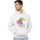 Hanorac Barbati Spongebob Pantaloni Patrati Calare Meduza CoolTrend, alb, marime XL