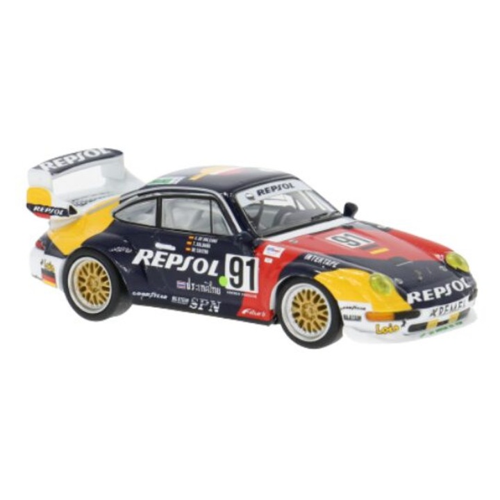 Porsche 911 GT2 #91 1:64 Schuco autómodell