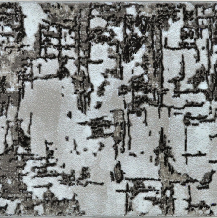 Пътека за коридор 80 X 350 см, Противоплъзгаща, Абстрактен Кремаво-Кафяв Модел, Височина на нишката 15мм, Лесна за поддръжка