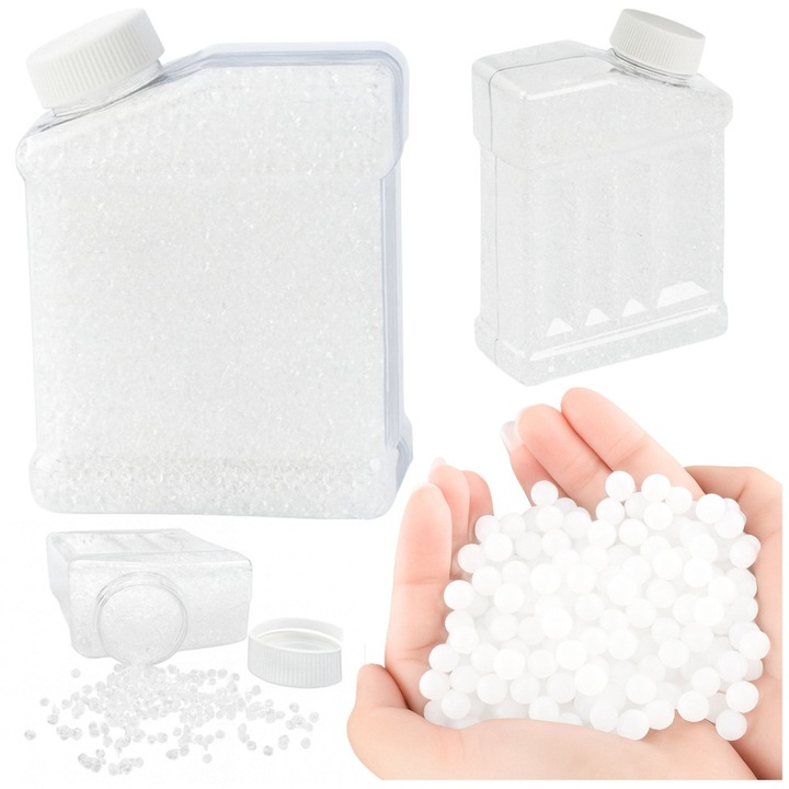 Комплект 20000 хидрогел топчета за пистолети, LEAN Toys, бял, 7-8 мм