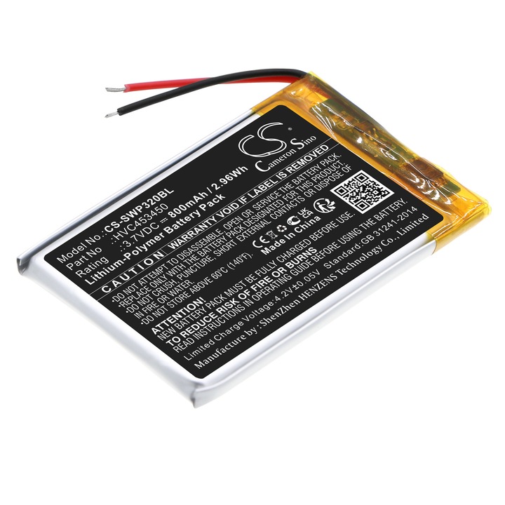 Baterie TECHTEK CS-SWP320BL Li-Polymer 800mAh