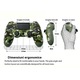 Безжичен контролер, VDSTAR, съвместим с PS4, аналогов джойстик, двойни вибрации, камуфлажна цветова схема