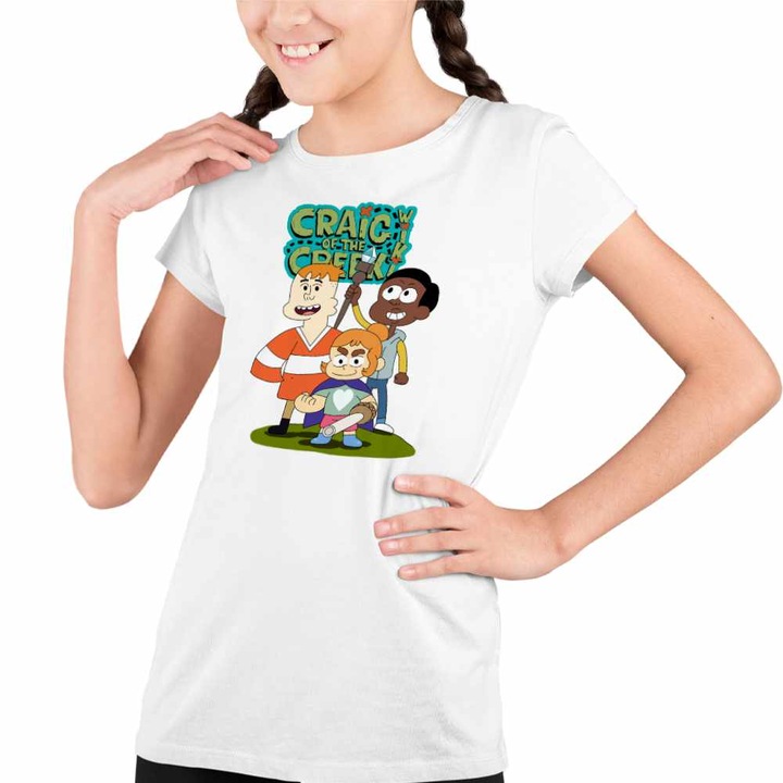 Tricou Copii Fete Craig si Dumbrava Kelsey Mercer, Fehér