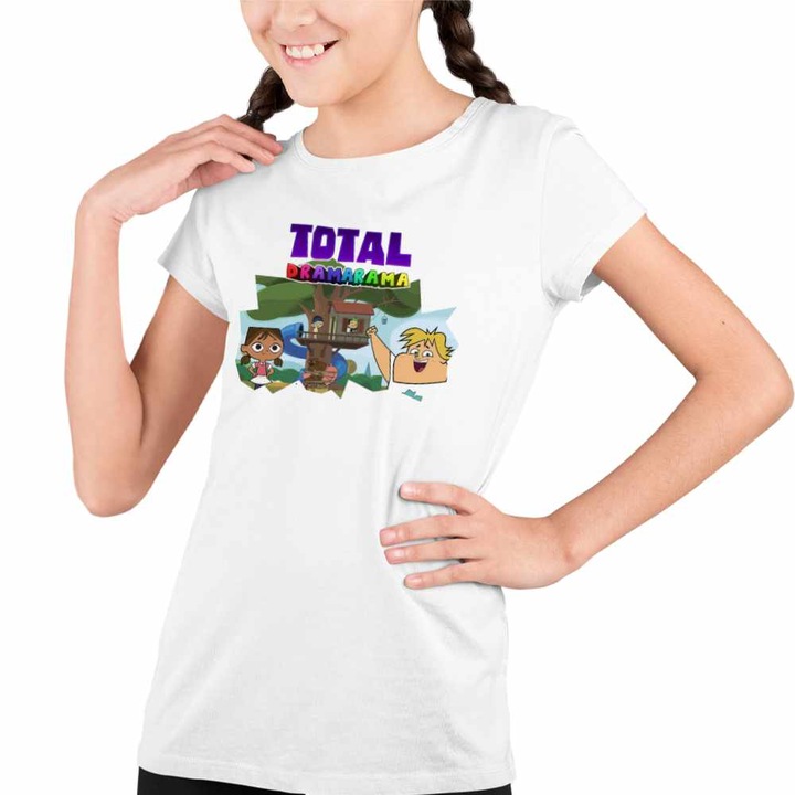 Tricou Copii Fete Gradinita Dramei Totale, Fehér