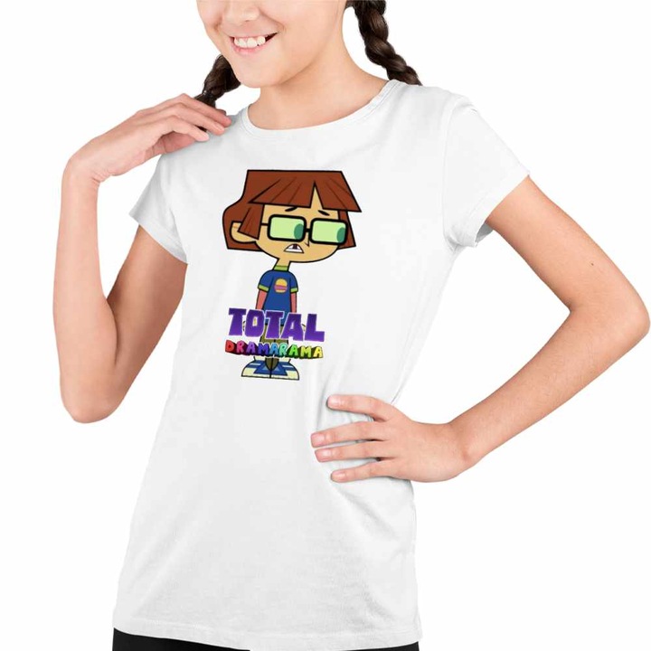 Tricou Copii Fete Gradinita Dramei Totale Harold Dramarama, Fehér