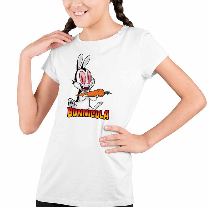 Tricou Copii Fete Draculas Vampirul Iepuras, Fehér