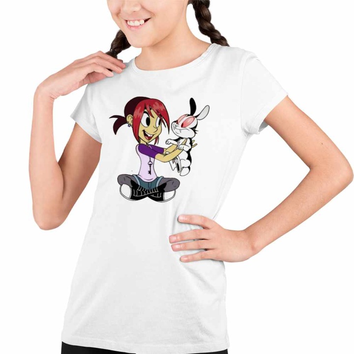 Tricou Copii Fete Mina Draculas Vampirul Iepuras, Fehér