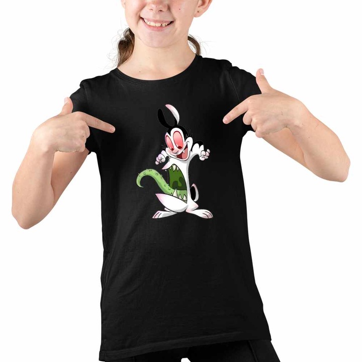 Tricou Copii Fete Draculas Vampirul Iepuras Alien Venom, Fekete