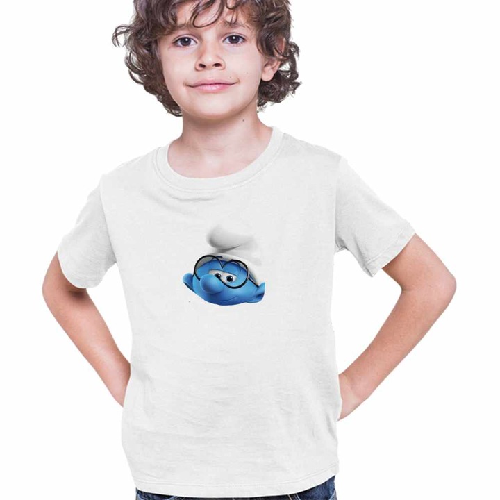 Tricou Copii Baieti Strumfii Istetul, Fehér