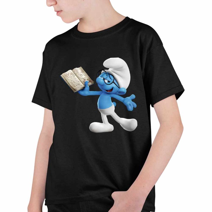 Tricou Copii Baieti Istetul Strumfii, Fekete