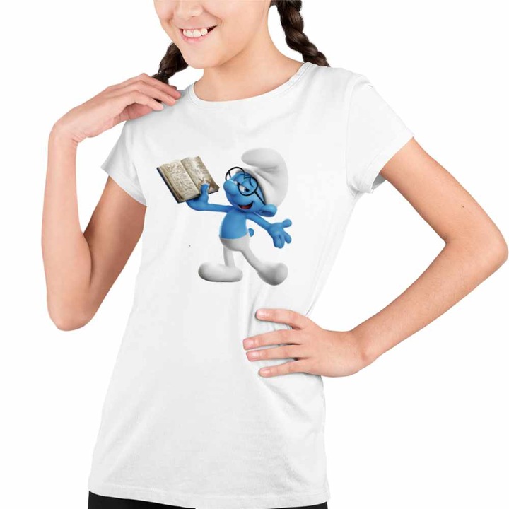 Tricou Copii Fete Istetul Strumfii, Fehér