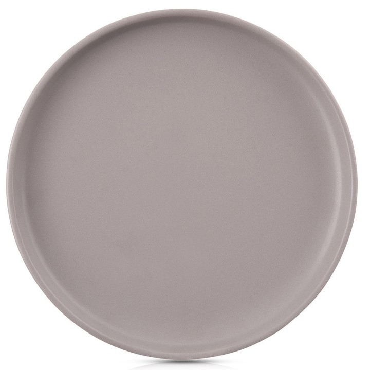 Artemis kerámia lapos tányér, 26,5x2,7cm, szürke