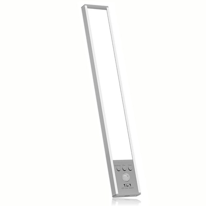 Lumina LED cu senzor de miscare, Golxmse, timer, 111 LED-uri, 3 temperaturi de culoare, 29.2x4.2x1.2cm