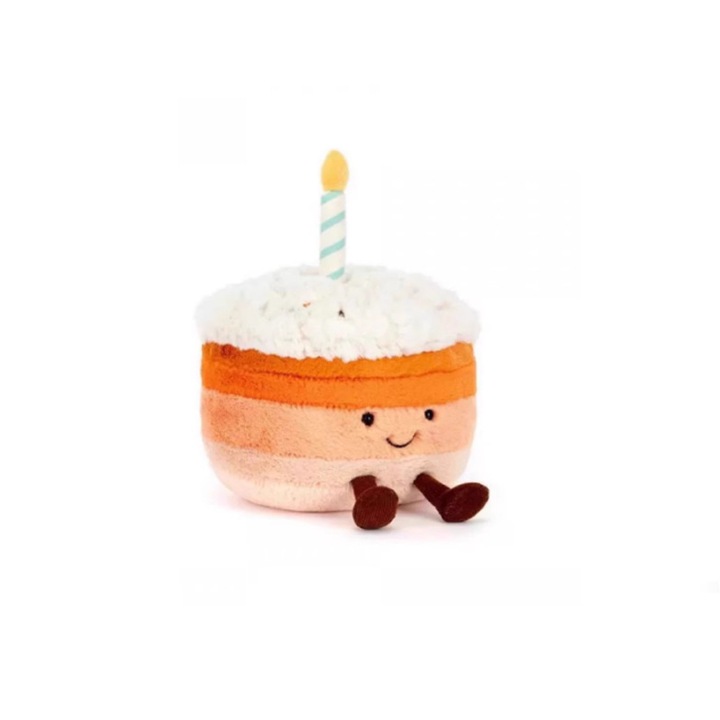 Jucarie de plus, Tort portocalie, 20cm