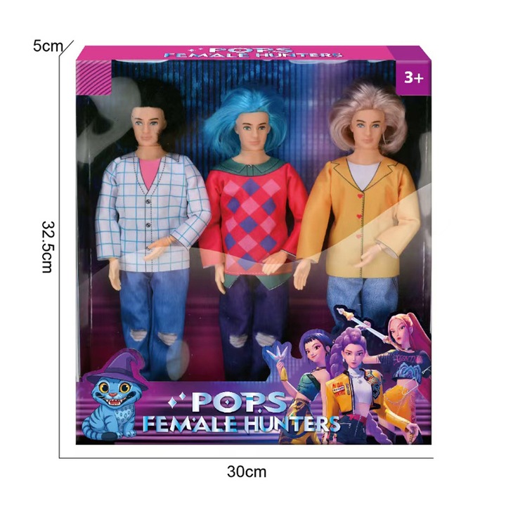 Set figurine K-POP Witch Hunt, 3 piese