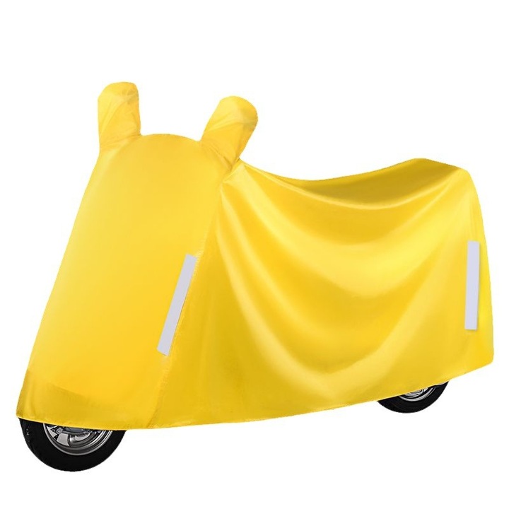 Husa protectie motocicleta, CZ-49, galben, 3XL, set pentru zile insorite si ploioase