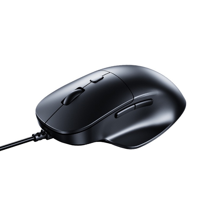 Mouse USB silent, ergonomic, compatibil cu laptopuri si desktopuri, pentru birou si gaming