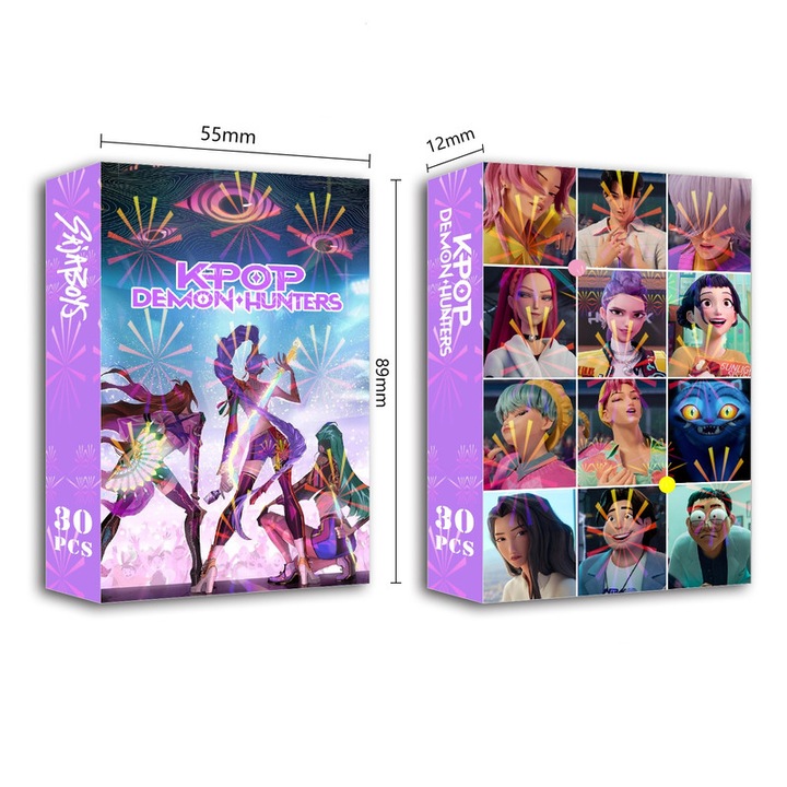 30 darabos LOMO mini-kártya gyűjtemény, kétoldalas, démonvadászok fényképeivel