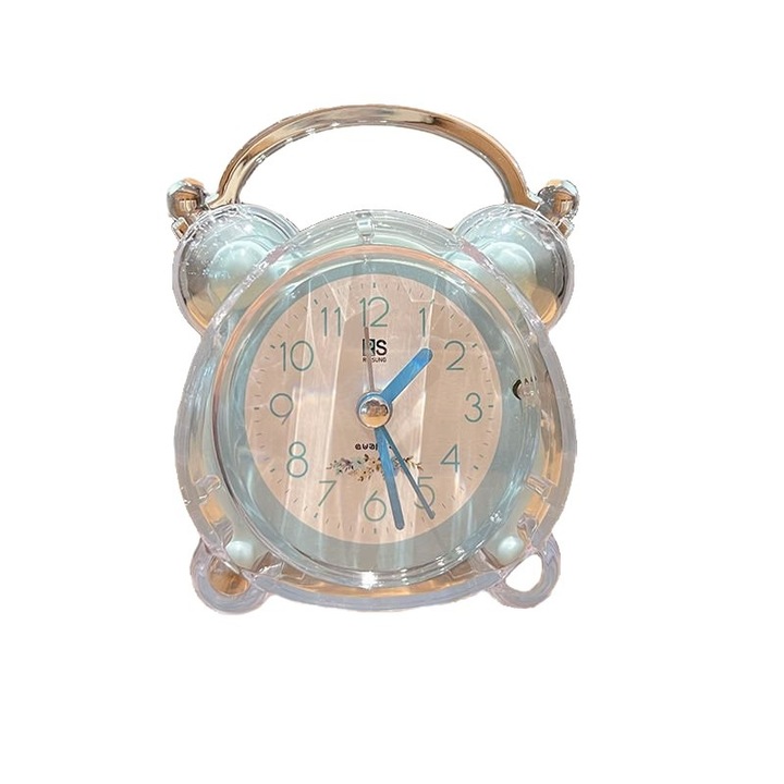 Dekoratív gyermek ébresztőóra, NZ-14, éjszakai, kék