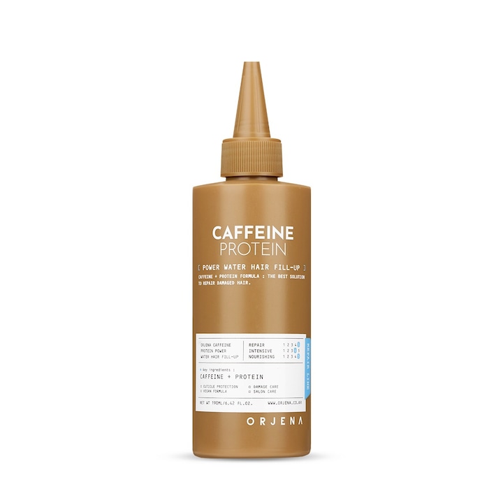 Serum de par ORJENA Caffeine Protein Power Water Fill-Up 190 ml, pentru par slabit, cu proteine si ingrediente hidratante
