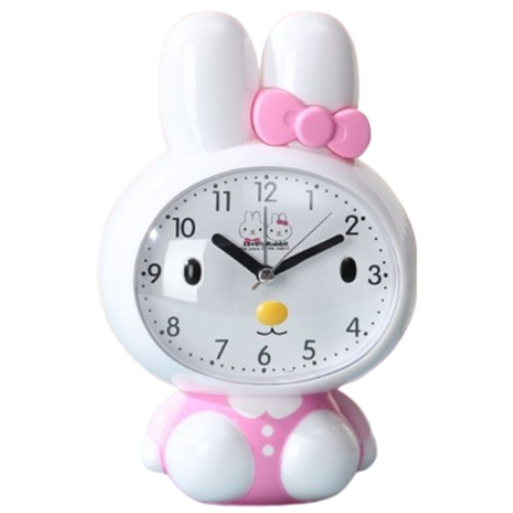 Dekoratív ébresztőóra hangvezérléssel, NZ-135, éjszakai fény, rózsaszín, diákoknak