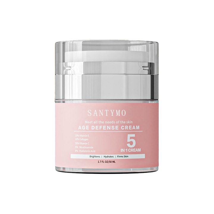 Крем за лице, Stagas, с колаген и витамин A, жълт/бял, 1 брой