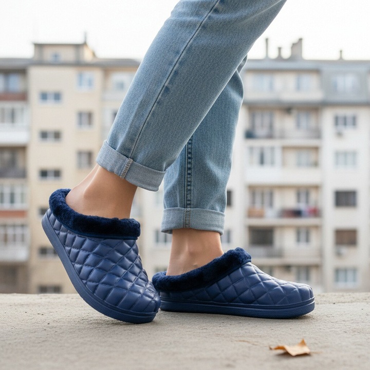 Чехли с пух A58Mbleumarin 94876, Тъмносин, 36