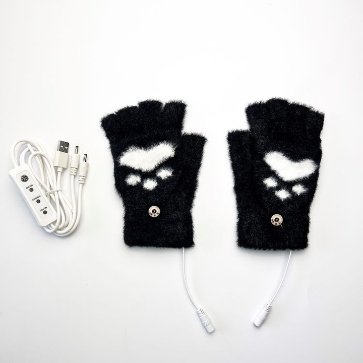 USB ръкавици, двустранно отопление, 3 нива на температура, унисекс