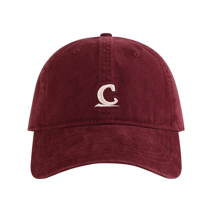 Бейзболна шапка с голяма глава, уголемена и разширена периферия за по-малко лице и слънцезащита - C5474 бордо - [Обиколка на главата 60-65 см]