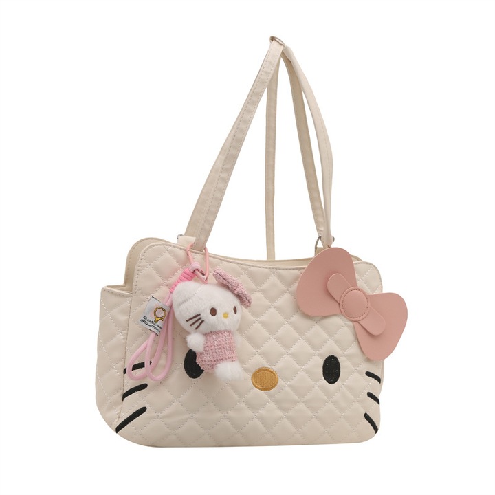 Női táska Hello Kitty multifunkcionális, sokszínű, ökológiai bőr, méret: kicsi, nagy kapacitású, masszázskészlettel