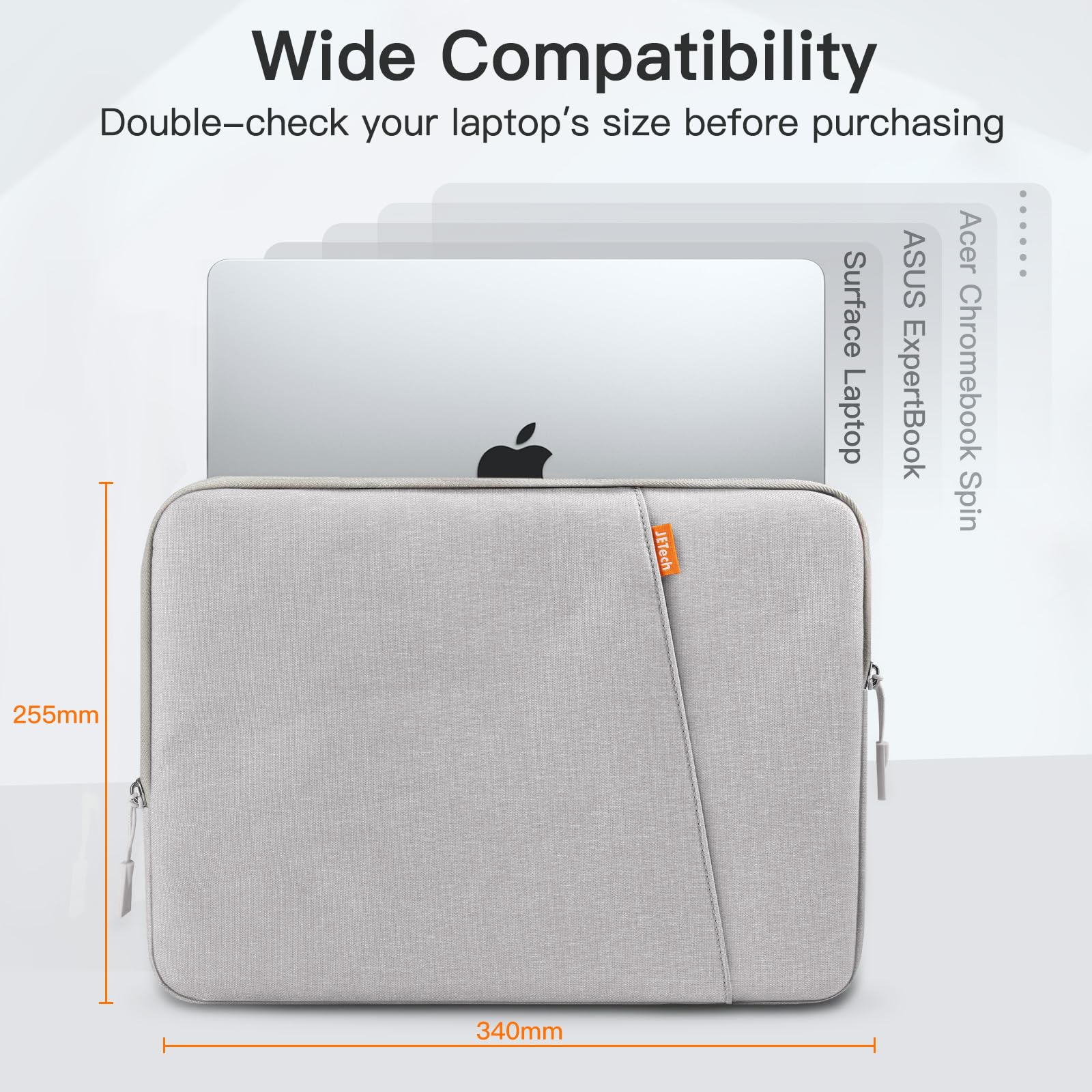 Husa laptop 13-14 inch, impermeabila, rezistenta la socuri, cu buzunar pentru accesorii, multicolor, 34.3x25.4x3.3cm
