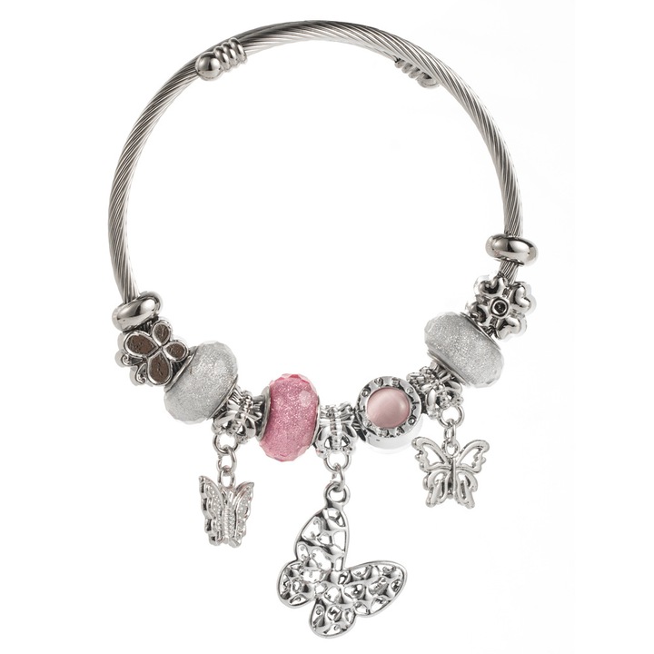 Bratara dama, pandantiv fluture