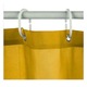 Завеса за душ 5five Simply Smart, с включени 12 ринга, полиестер, цвят горчица, 180x200 см