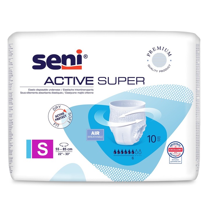 Seni Active Super inkontinencia nadrág 10 db S