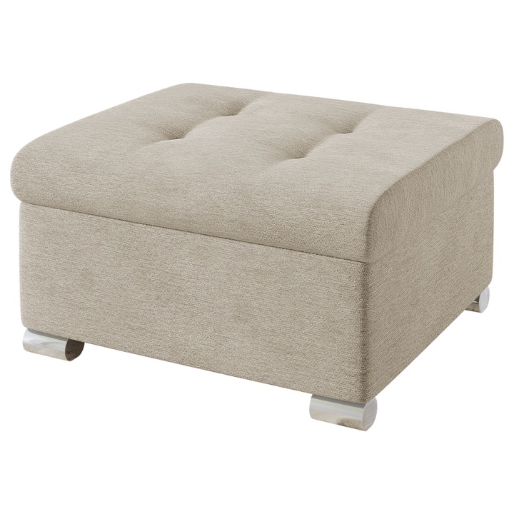 Taburet mic Tony, MIRJAN 24, bej deschis, 68x70x41 cm