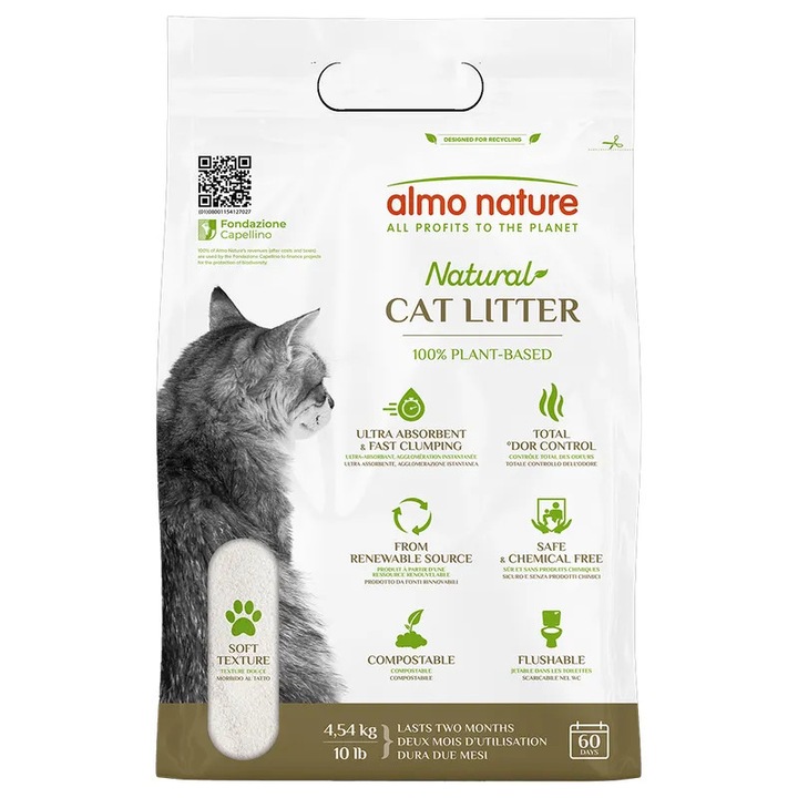 Almo Nature Natural Soft котешка тоалетна 4,54 кг