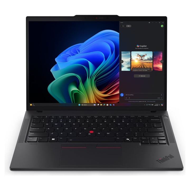 Лаптоп Lenovo TP T14 G6 / 21QC00BQBM, 21QC00BQBM, 14", Intel Core Ultra 7 155U (12-ядрен), Integrated Intel Graphics, 64GB 5600MHz (2x32GB) DDR5, Черен