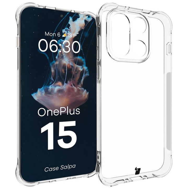 Husa, Bizon Case Salpa pentru OnePlus 15, transparent