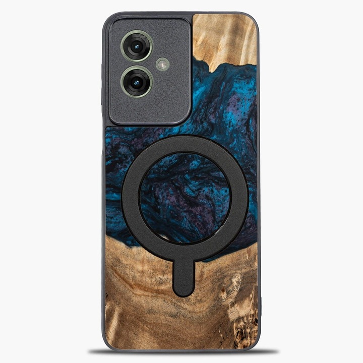 Husa, Bewood Unique - Planets pentru Motorola Moto G55 5G, Neptun Magnet