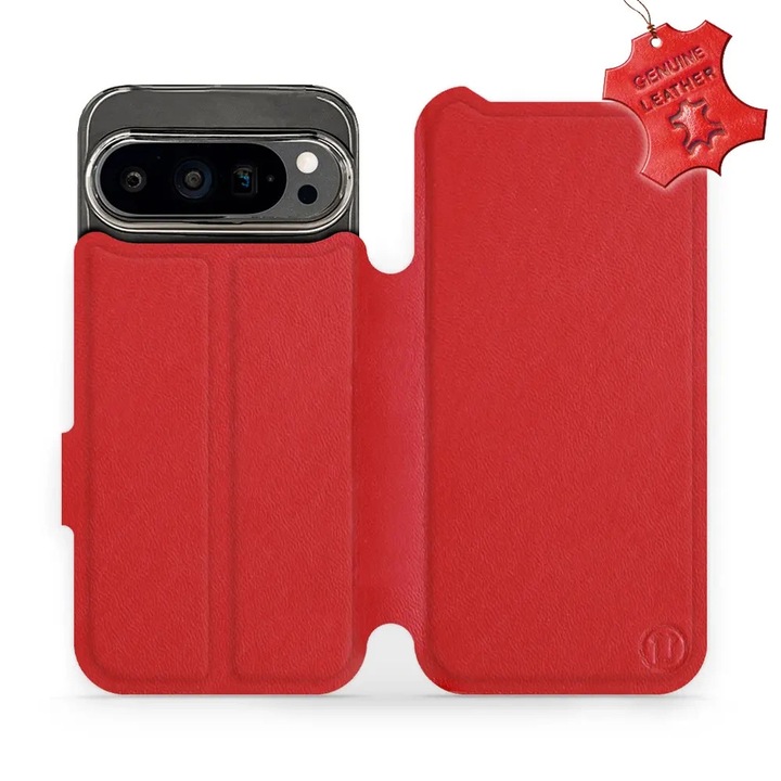 Husa, Mobiwear - Leather - L_RDS pentru Google Pixel 9 Pro, Rosu