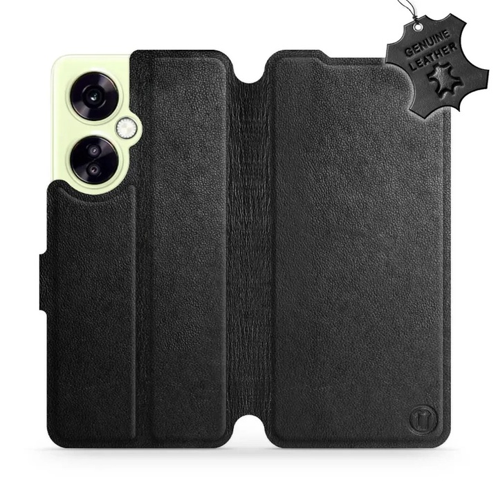 Калъф, Mobiwear - Leather - L_BLS за OnePlus Nord CE 3 Lite, Черни
