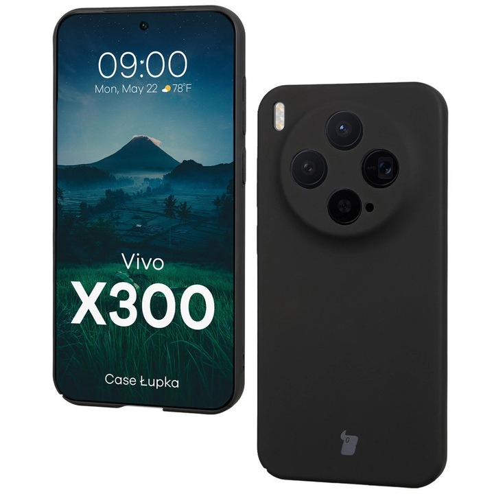 Tok, Bizon Case Lupka kompatibilis Vivo X300, fekete