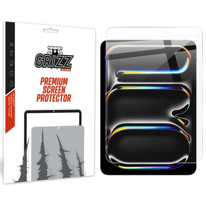 Sticla hibrida Grizz pentru tableta, 11", transparenta