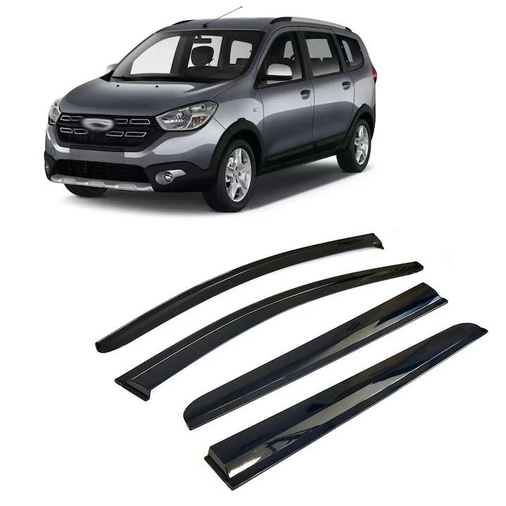 Спортни Ветробрани за Dacia Lodgy 2012 – 2022 MPV- Комплект 4 броя – Залепващи