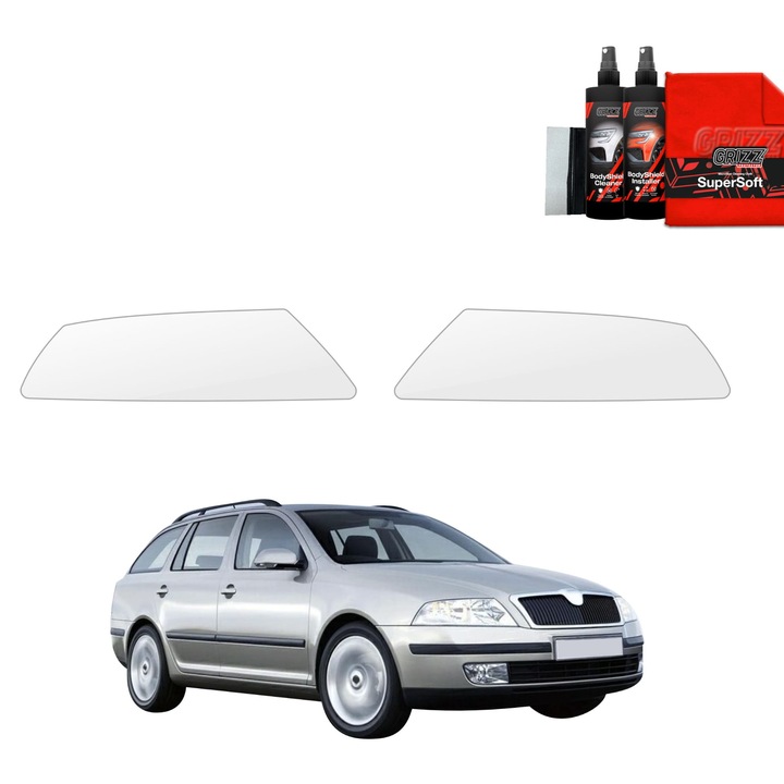 Защитно фолио за фарове, Grizzprotector - Bodyshield За Skoda Octavia 2 Kombi