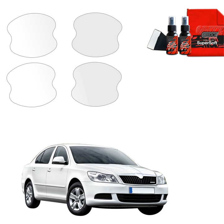 Folie de protectie PPF Transparenta BodyShield, Grizz Glass, 100% transparenta, set complet pentru instalare