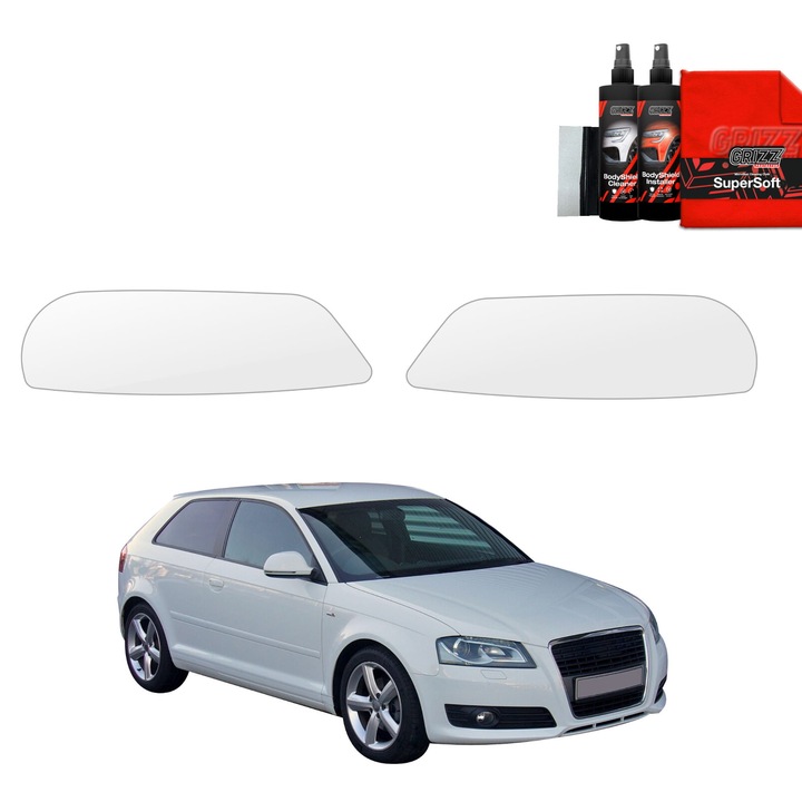 Folie de protectie pentru faruri, Grizzprotector - Bodyshield Pentru Audi A3 8P Hatchback 3D