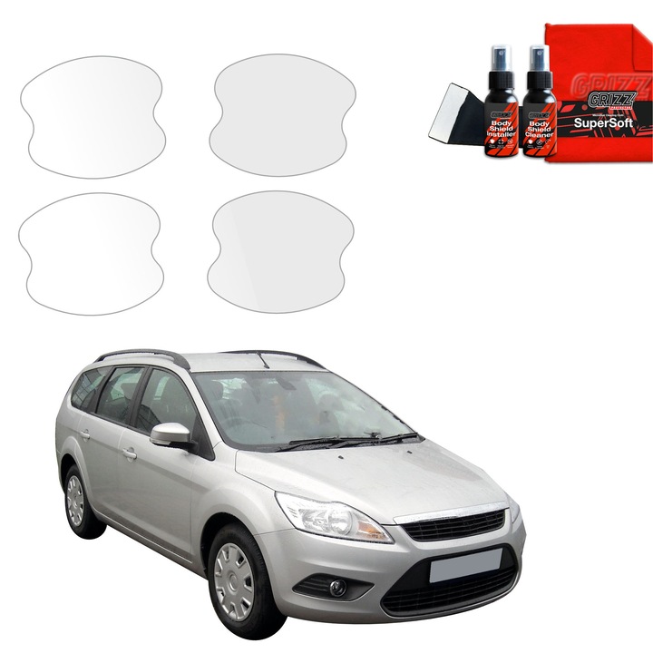 Folie de protectie PPF Transparenta BodyShield, Grizz Glass, 100% transparenta, set complet pentru instalare